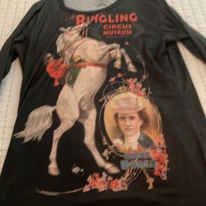 Ringling Circus Museum king sleeve shirt.  Ladies, size Medium.  Never worn.